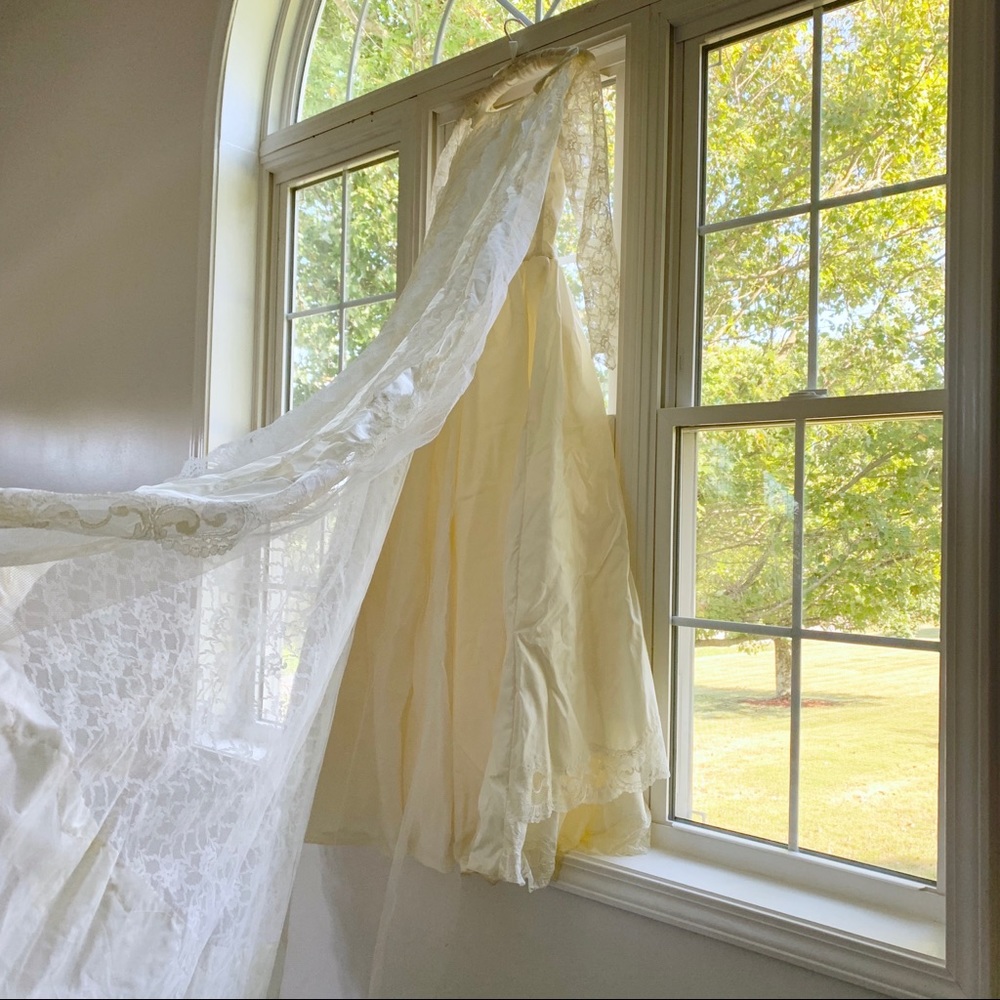 Vintage Union Made Wedding Dress and Train